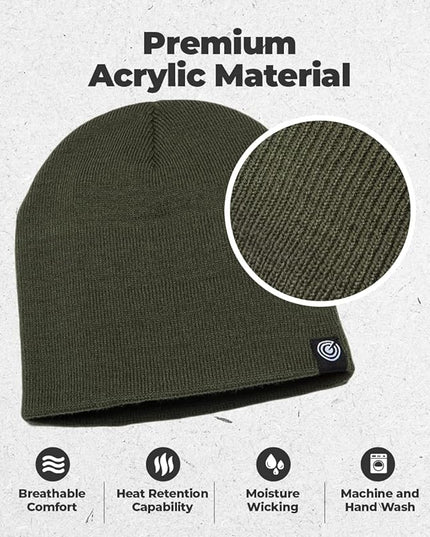 Original Beanie Cap - Soft Knit Beanie Hat - Warm and Durable