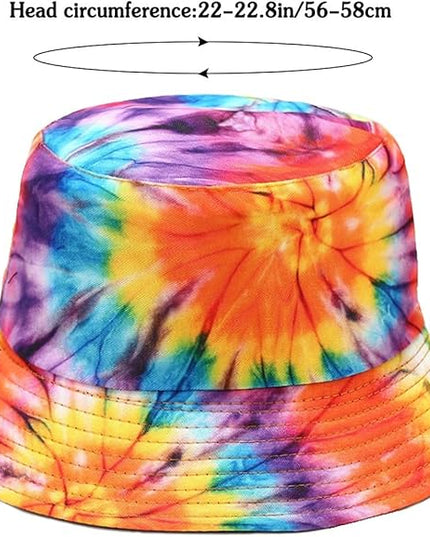 Malaxlx Unisex Bucket Hat Beach Sun Hat Aesthetic Fishing Hat for Men Women Teens, Reversible Double-Side-Wear