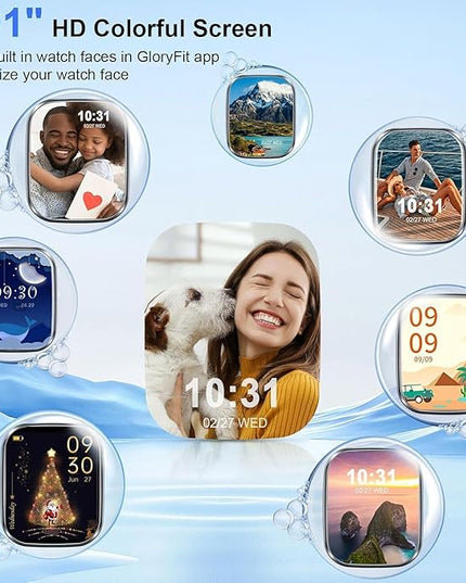 Fempoin Smart Watch, 1.96" HD SmartWatch, Touch Screen Answer/Make Call, IP68 Waterproof 105+ Sport Fitness Tracker, Activity Tracker with Sleep Monitor/Heart Rate/Pedometer/SpO2 for Android iOS