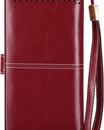 SENDEFN Wallets for Women Leather Credit Card Holder with RFID Blocking Large Capacity Wristlet | with RFID Blocking, Large Capacity, Wristlet, with RFID Blocking, Large Capacity, Wristlet