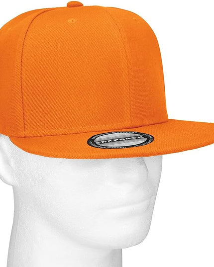 Classic Snapback Hat Cap Hip Hop Style Flat Bill Blank Solid Color Adjustable Size