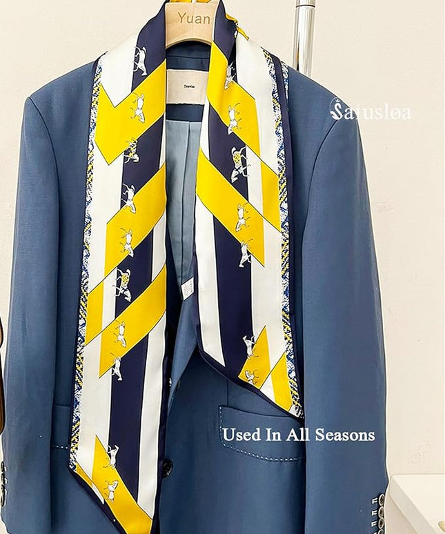 Purse Scarf For Handbags Head Scarves For Women's Hair Bags Scarfs Long Skinny Scarves Fashion Silky