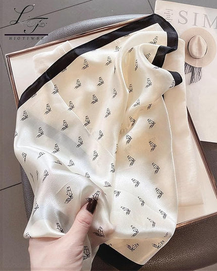 Satin Bandanas Head Scarf For Women Hair Scarves Accessories Lightweight Fashion Wrap Neck Silk Sleeping Headscarf