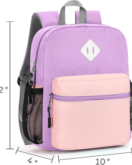 STEAMEDBUN Toddler Backpack Girls 2-4, Kids Backpack Girls, Preschool Daycare Travel Small - 12inch