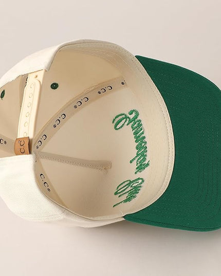 MIRMARU Two-Tone Vintage Canvas Trucker Hats for Men & Women, Adjustable Size Baseball Caps with Trendy Embroidered Design