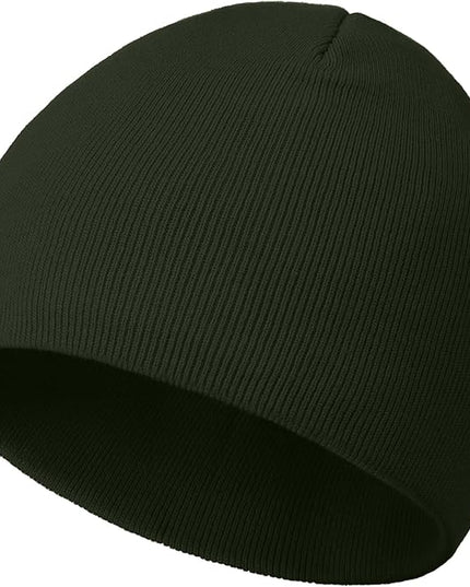 choshion 100% Cotton Beanie Hat, Cuffless Beanies Warm Knit Winter Skull Cap, Unisex Soft Fisherman Hats for Women Men