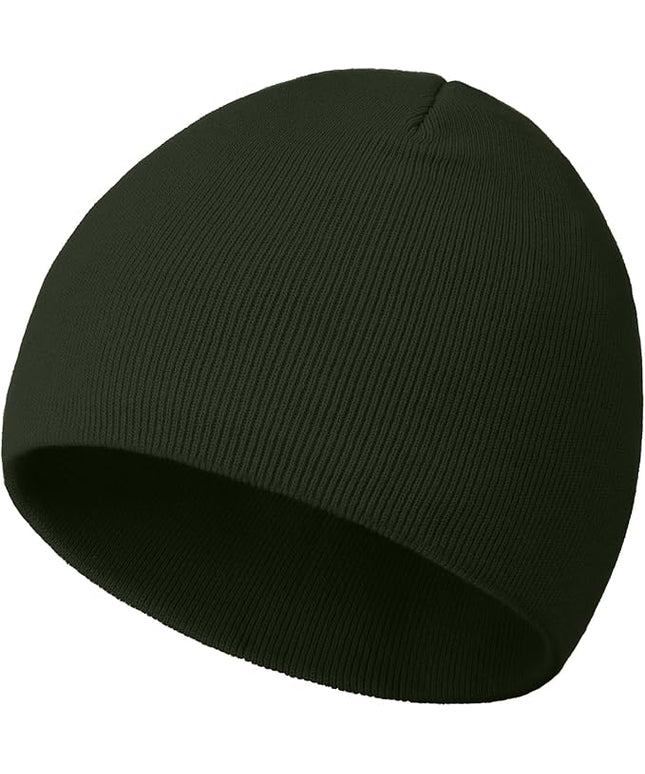 choshion 100% Cotton Beanie Hat, Cuffless Beanies Warm Knit Winter Skull Cap, Unisex Soft Fisherman Hats for Women Men