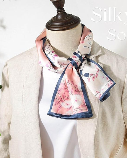 Dailyacc Hair Scarf for Women Fashion Silky Satin Headscarf Wrap Breathable Lightweight Neck Scarves For Handbag