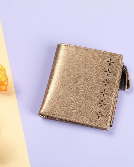 Lavemi Ultra Thin Small Compact Leather Womens Girls Wallets RFID Blocking Credit Card Holder for Women