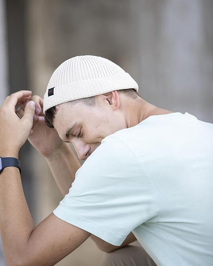 Fisherman Beanie Hats for Men Women,Knit Trawler Skull Cap,Watch Cap,Spring Fall Winter Warm Short Hats