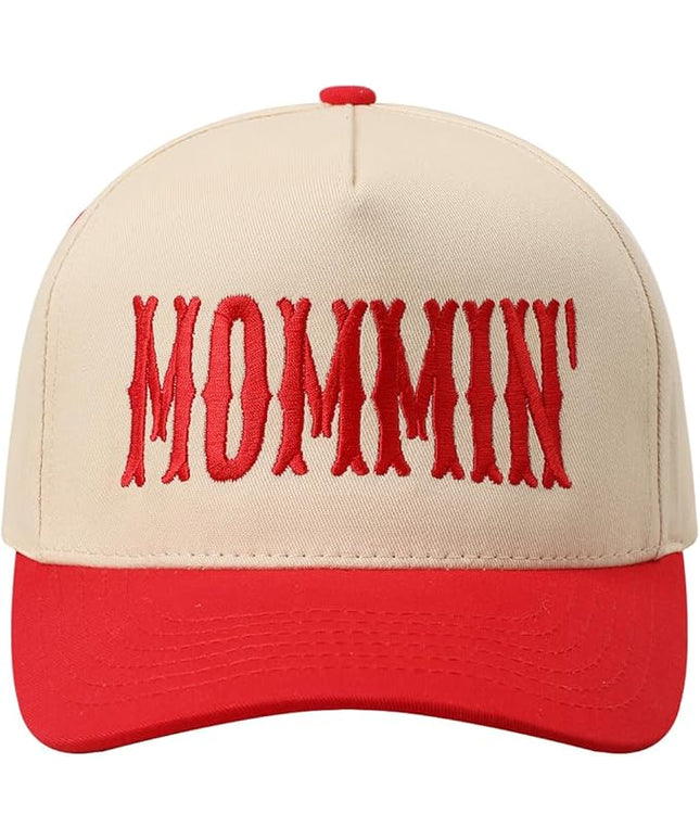 MIRMARU Two-Tone Vintage Canvas Trucker Hats for Men & Women, Adjustable Size Baseball Caps with Trendy Embroidered Design