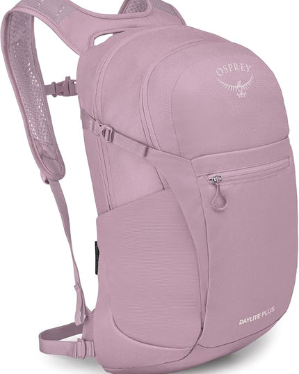 Osprey Daylite Plus Commuter Backpack - Everyday Pack with Laptop Sleeve, Bottle Pockets, and Extra Storage, Iris Pink