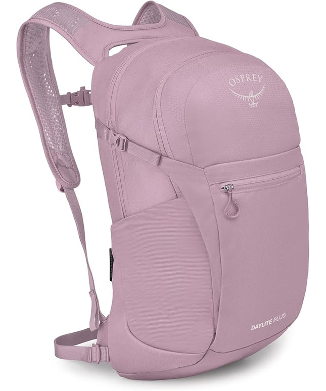 Osprey Daylite Plus Commuter Backpack - Everyday Pack with Laptop Sleeve, Bottle Pockets, and Extra Storage, Iris Pink