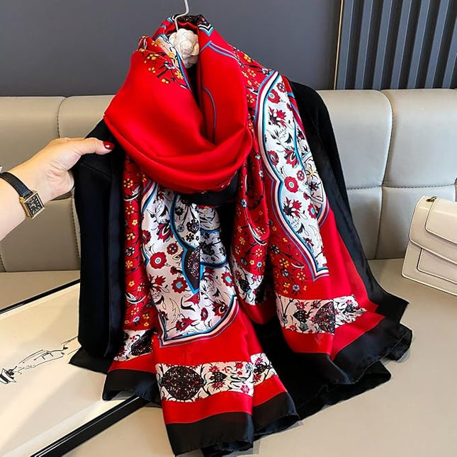 Silk Scarf Mulberry Silk Fashion Scarves Long Lightweight Shawl Wrap …