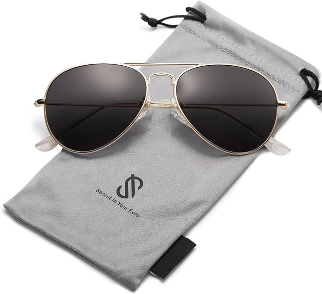 SOJOS Classic Aviator Polarized Sunglasses for Men Women Vintage Retro Style