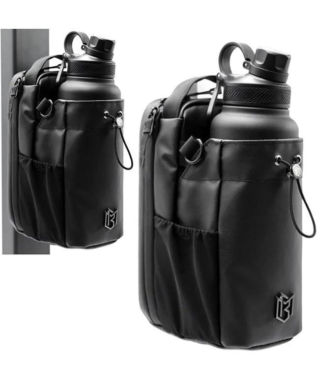 Magnetic Gym Bag for Men and Women – Sling Bottle with Magnetic Attachment | Water Bottle Holder, Gym Pouch, Crossbody Bag for Travel, Sports, Work, Fitness