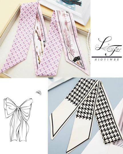 Purse Scarf Handbags For Women Skinny Hair Neck Accessories Scarves With Bag Scarfs Handle Fashion Lightweight