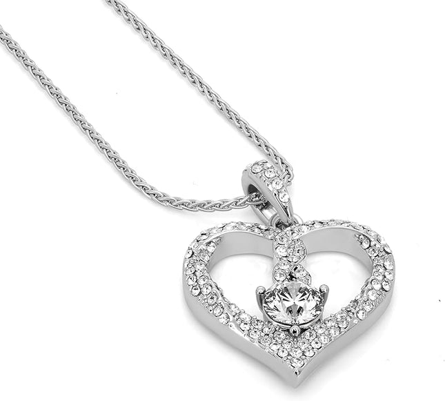 TRYNDI Birthstone Necklace for Women - Infinity 12 Months Birthstone Necklace, Christmas Gifts for Wife, Daughter, Girlfriend, Mom - Mother’s Day, Valentine’s, Anniversary, Birthday Gift for Her