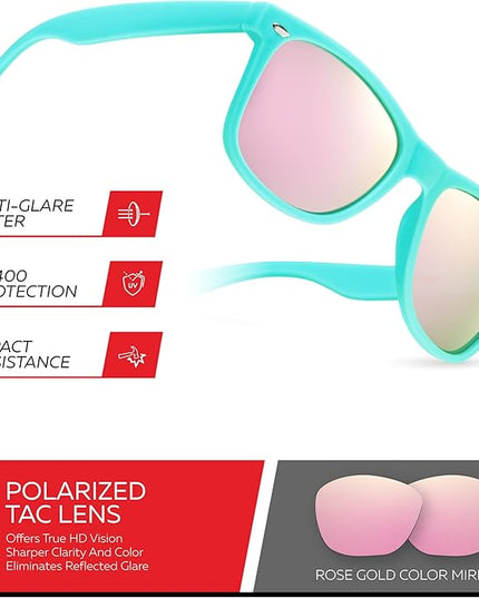 Retro Rewind Polarized Sunglasses for Men and Women - UV Protection Classic Sun Glasses