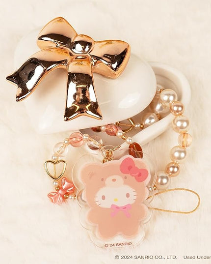 iFace Hello Kitty and Friends Beaded Wristlet Universal Charm Strap [Latte Bear Series] – Cute Wrist Strap for Cell Phone Camera Keys AirPods