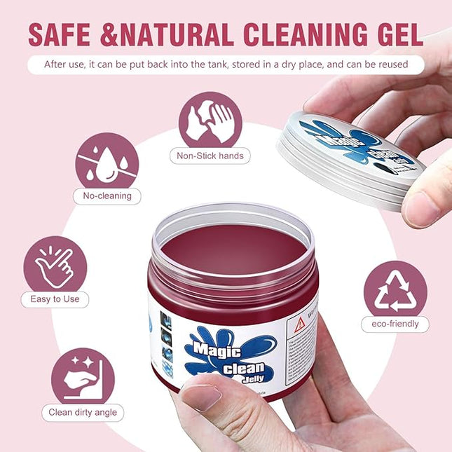 DNA Motoring 5 Pack Car Cleaning Gels Auto Detailing Tools Cleaning Putty Car Interior Cleaner, Car Jelly Cleaner, Keyboard Cleaner, Car Cleaning Supplies Car Gifts for Men Women, TOOLS-00150-N