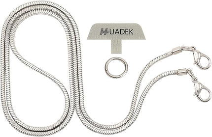 Snake Chain Phone Strap Universal phone lanyard phone strap connector (Snake-Chain（Silver color） F6)