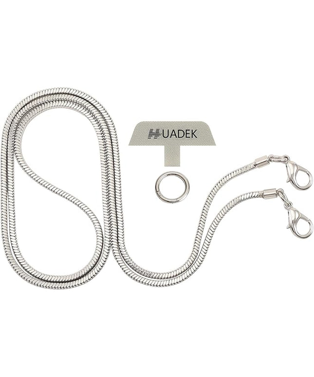 Snake Chain Phone Strap Universal phone lanyard phone strap connector (Snake-Chain（Silver color） F6)