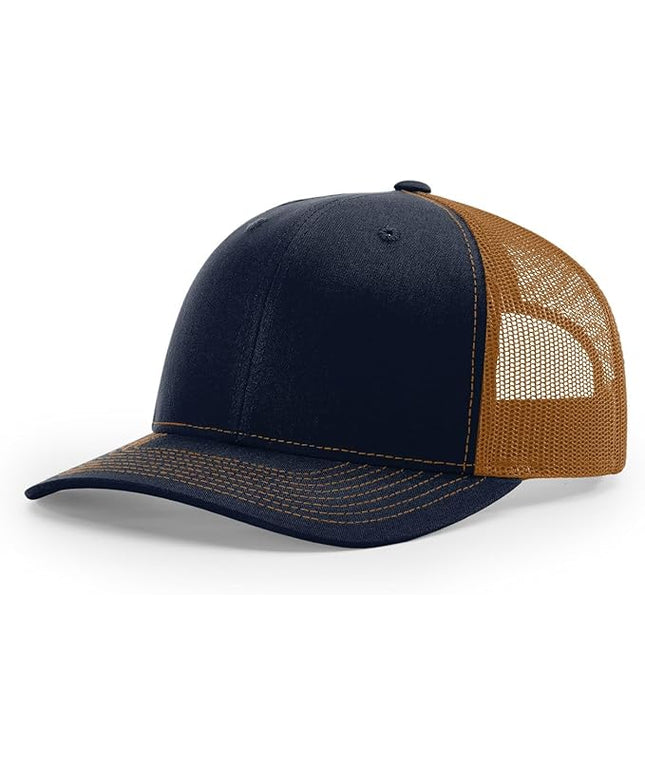 Richardson 112 Trucker Hat - Premium Adjustable Snapback Hat - Structured Six Panel Richardson Blank Caps