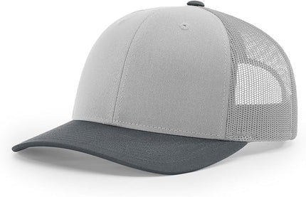 Richardson 112 Trucker Hat - Premium Adjustable Snapback Hat - Structured Six Panel Richardson Blank Caps