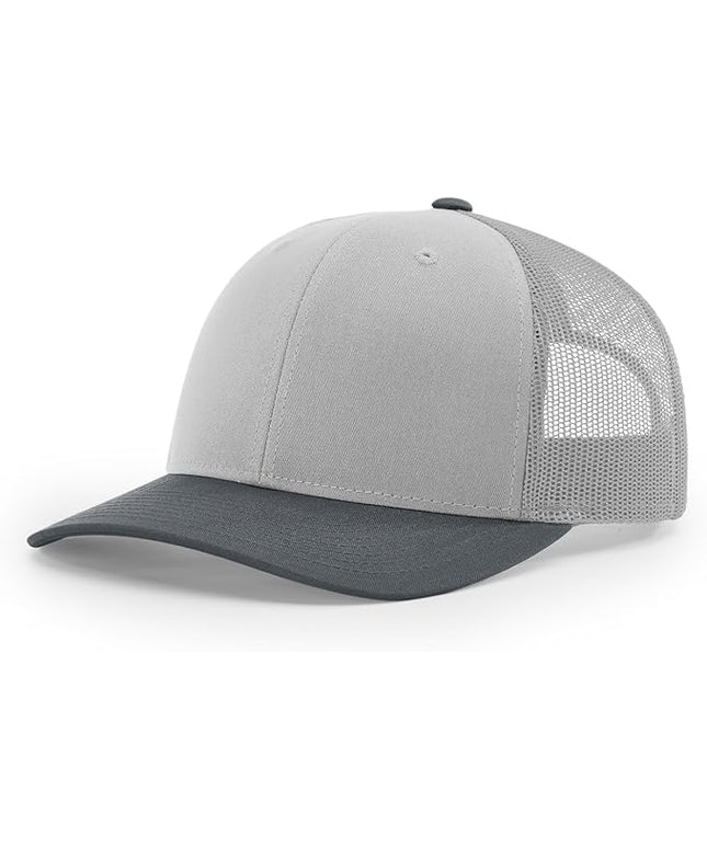 Richardson 112 Trucker Hat - Premium Adjustable Snapback Hat - Structured Six Panel Richardson Blank Caps