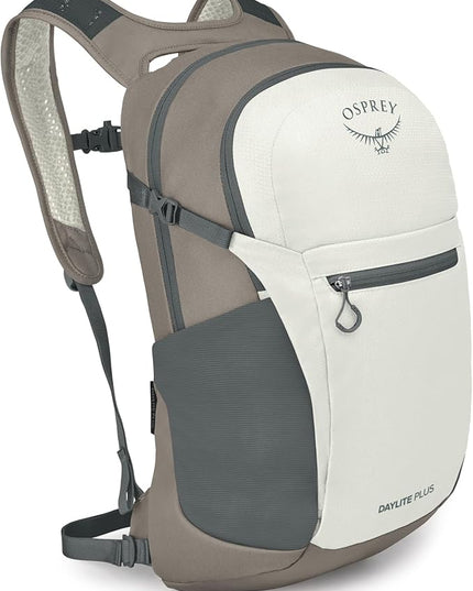 Osprey Daylite Plus Commuter Backpack - Everyday Pack with Laptop Sleeve, Bottle Pockets, and Extra Storage, Mystery White/Multi