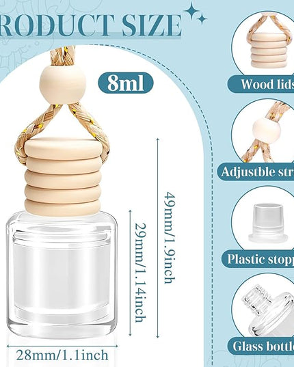 AROIC Car Air Freshener 6 Pack, Long Lasting Fresh Aroma Diffuser Set for Men & Women, Natural Essential Oil Fragrance Diffuser for Removing Odors, Auto Interior Decor Accessories Unisex (Ocean Scent)