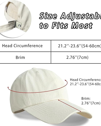 NPQQUAN Original Classic Low Profile Baseball Cap Golf Dad Hat Adjustable Cotton Hats Men Women Unconstructed Plain Cap