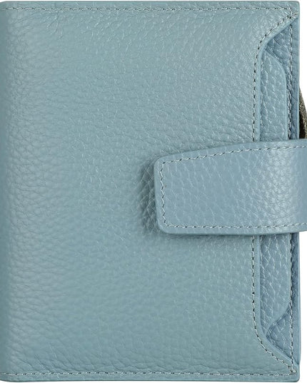 Lavemi Small Compact Women Wallet RFID Blocking Genuine Leather Bifold Purse with ID Windows