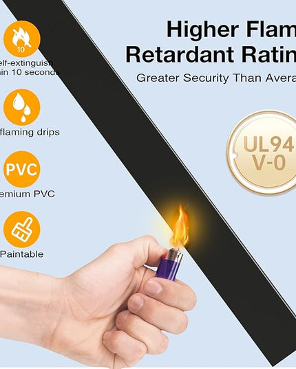Cable Hider, 157in Delamu Cord Hider Wall for Wall Mounted TV, Wire Hider Kit, Paintable Cable Concealer Raceway Management for Home & Office, 10XL15.7 W0.95 H0.55in, Black