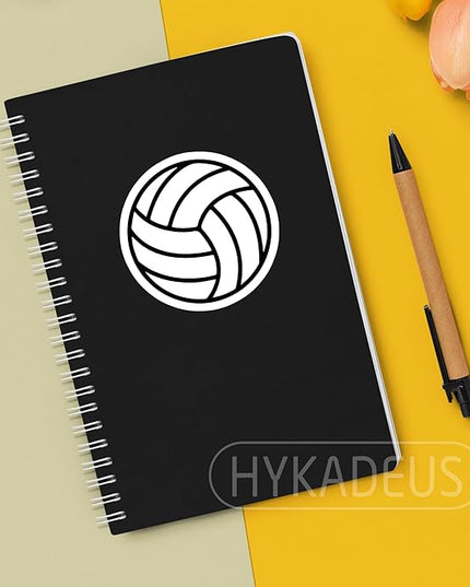 (3Pcs) Volleyball Stickers Volleyball Ball Sticker Waterproof Vinyl Decals for Water Bottle, Tumbler, Laptop, Phone Case, Scrapbooking, Poster Board, Team Players, Coach, 3" x 3"