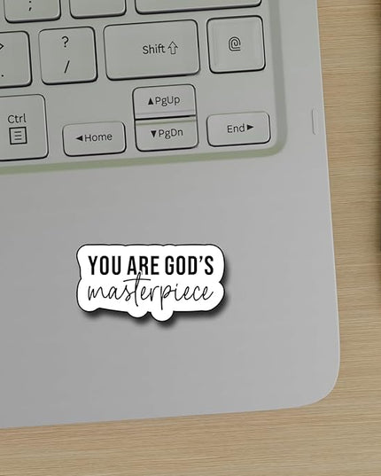 (3Pcs) You are Gods Masterpiece Sticker, Gifts Decorate Books Laptop Phone, Water Bottles Kindles Stickers, Tumbler Sticker Waterproof Vinyl Decorate Sticker 3" Inch