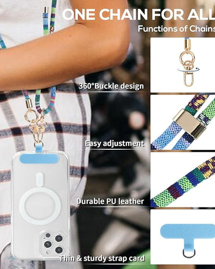 Phone Lanyard Crossbody Neck Strap with Charm Universal Adjustable Shoulder Strap Accessories