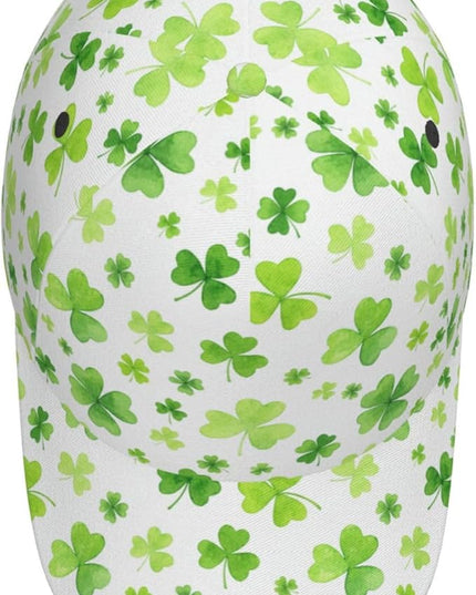 St. Patrick's Day Baseball Cap, Irish Green Clover Trucker Hat for Men Women, Fashion Adjustable Sun Visor Dad Hat