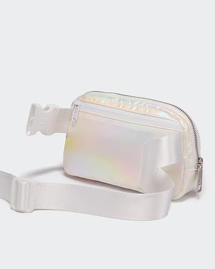 Pander Everywhere Belt Bag for Women, Fashion Waist Packs, Crossbody Bags with Adjustable Strap (Iridescent).