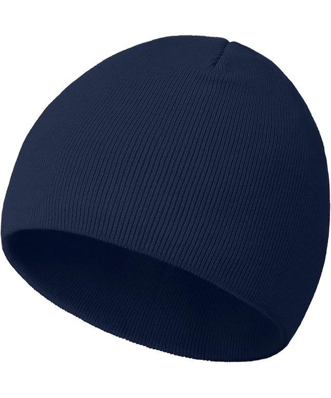 choshion 100% Cotton Beanie Hat, Cuffless Beanies Warm Knit Winter Skull Cap, Unisex Soft Fisherman Hats for Women Men