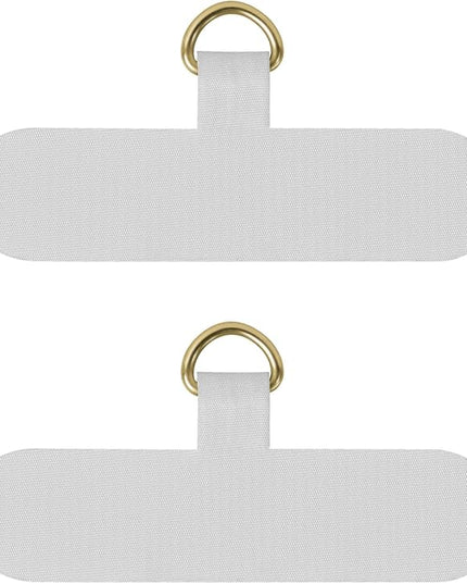 COCASES Phone Lanyard Tab, Phone Tether Tab 4 Pack Phone Strap Replacement Part Compatible for iPhone Samsung Smartphone (Grey x2)
