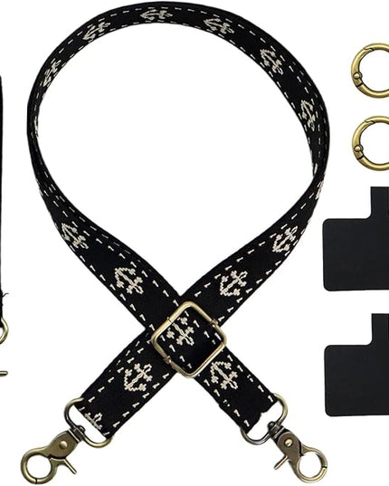 Adjustable 1" Width Phone Crossbody Lanyard and Wristlet Strap - Gift For The Lover In Your Life