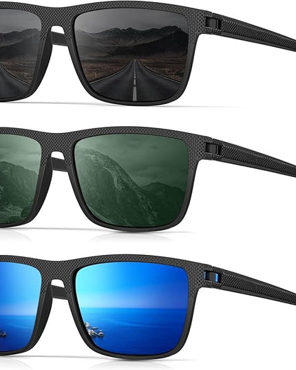 Sunglasses-Men Polarized Mens Sunglasses: Classic Women Sun Glasses UV Protection for Fishing Driving Golf
