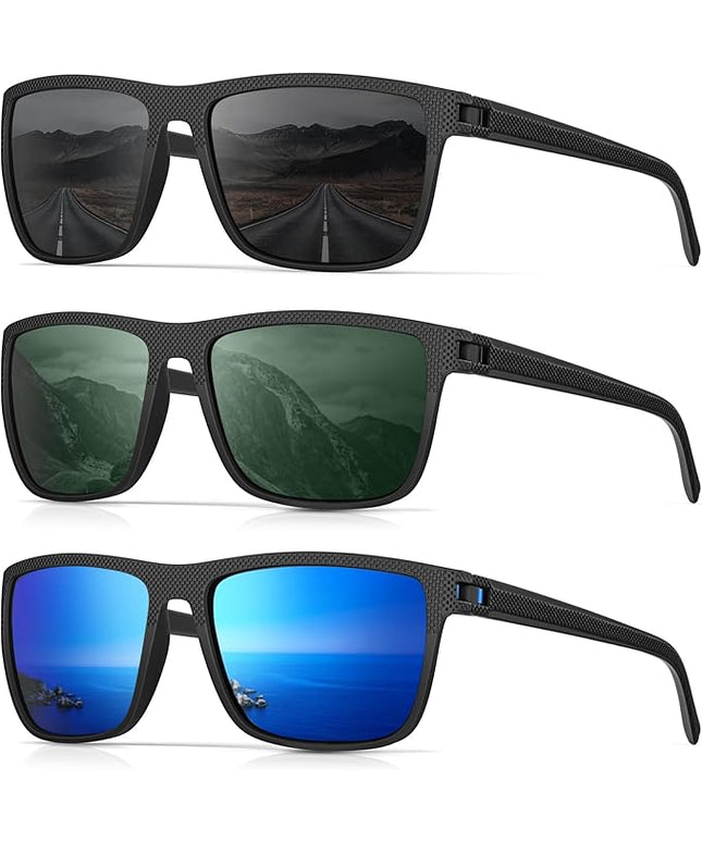 Sunglasses-Men Polarized Mens Sunglasses: Classic Women Sun Glasses UV Protection for Fishing Driving Golf