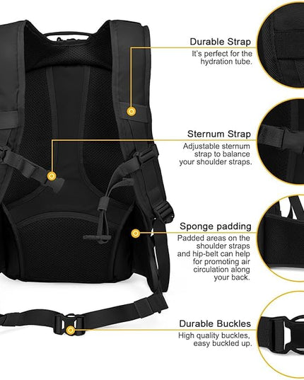 Mardingtop Tactical Molle Backpack for Men- 18L/28L EDC Hiking & Motorcycle Backpack