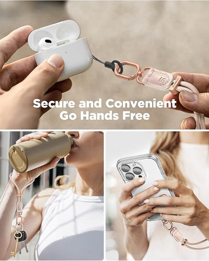 SURPHY Phone Wrist Strap, Keychain Wristlet, Phone Strap Charm with Tether Tab, Cellphone Lanyard Wrist, Key Chain for Women