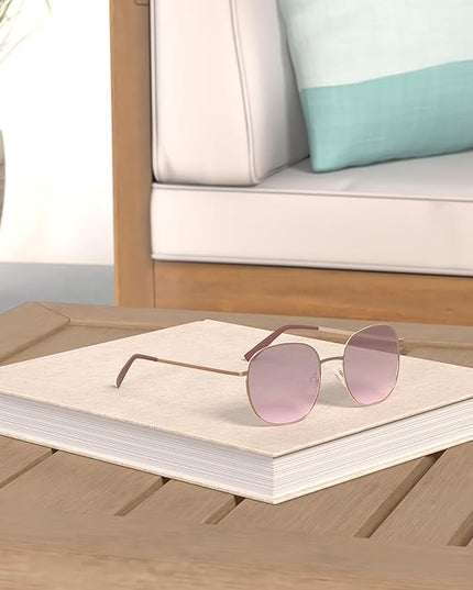 SOJOS Classic Trendy Square Sunglasses for Women Men Cute Big Frame Gold Shades SJ1137