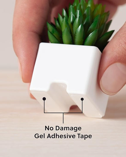 U Brands Adhesive Faux Succulent Cord Organizers, Set of 3, Kitchen Gadgets Cable Management, Office Desk Accessories, Office Supplies, Assorted Colors