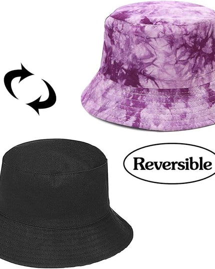 XYIYI Cute Bucket Hat Beach Fisherman Hats for Women, Reversible Double-Side-Wear